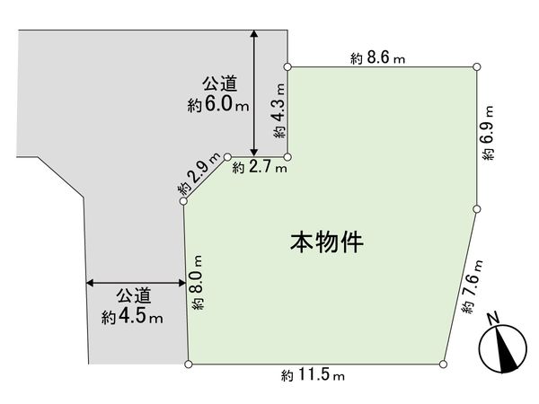 富谷市富ケ丘4丁目 戸建 区画図 富谷市富ケ丘4丁目 戸建 区画図