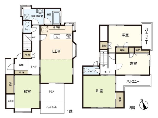 富谷市富ケ丘4丁目 戸建 間取図(平面図) 富谷市富ケ丘4丁目 戸建 間取図(平面図)