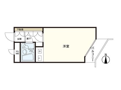 チサンマンション青葉通り 間取図(平面図)