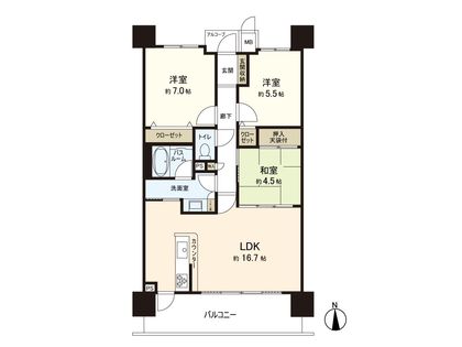 ライオンズ杜せきのした けやき通り 間取図(平面図)