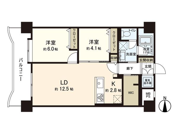 ライオンズマンション木町通 間取図(平面図) 間取図(平面図)