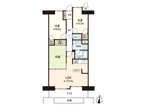 ライオンズマンション山手町 間取図(平面図) 間取図(平面図)