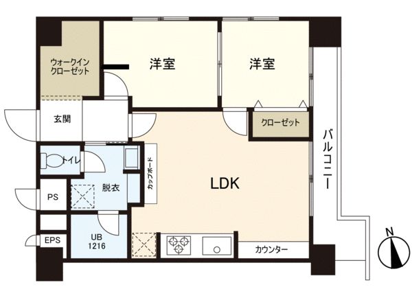 ファミール榴ヶ岡 間取図(平面図)