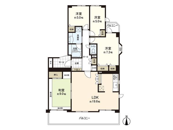 高森パークハウス 壱番館 間取図(平面図)