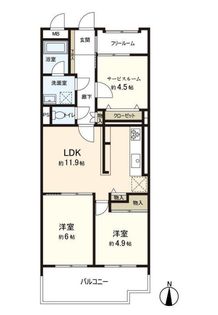 広瀬の杜八番館 間取図(平面図)