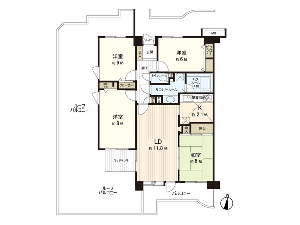 ダイアパレス柏木四季の杜 陽だまり館 間取図(平面図) ダイアパレス柏木四季の杜 陽だまり館 間取図(平面図)