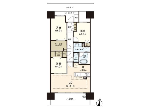 プラウドタワー仙台晩翠通 サウス 間取図(平面図) プラウドタワー仙台晩翠通 サウス 間取図(平面図)