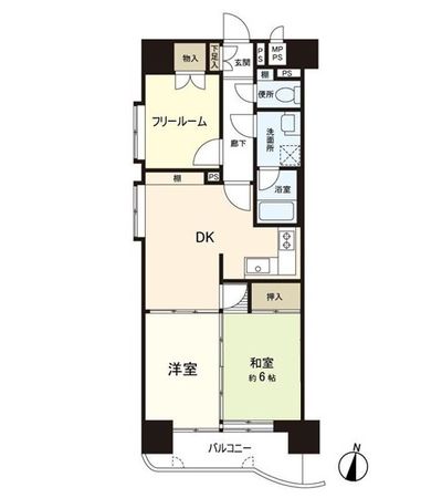 ライオンズマンション春日町第2 間取図(平面図) ライオンズマンション春日町第2 間取図(平面図)