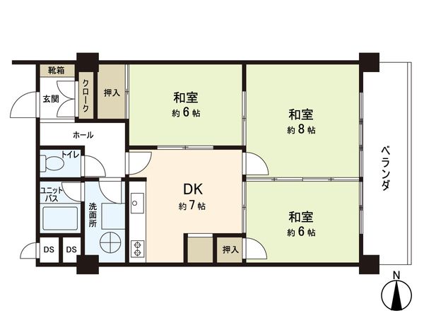 セントラルコーポ上杉 間取図(平面図) セントラルコーポ上杉 間取図(平面図)