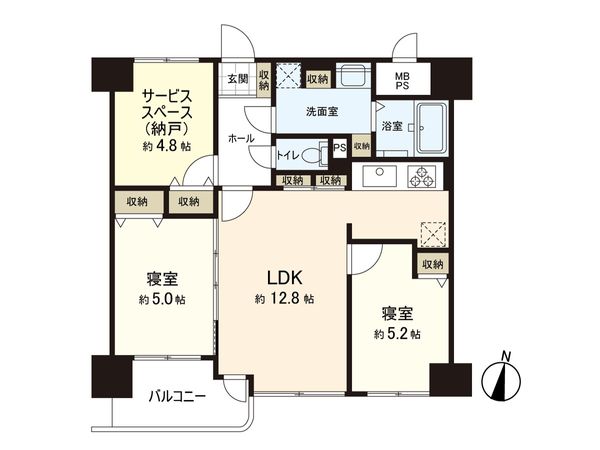 ライオンズマンション支倉丁 間取図(平面図) ライオンズマンション支倉丁 間取図(平面図)