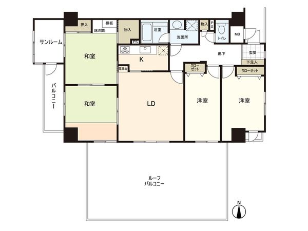 錦ヶ丘セントラルハイツ 間取図(平面図)