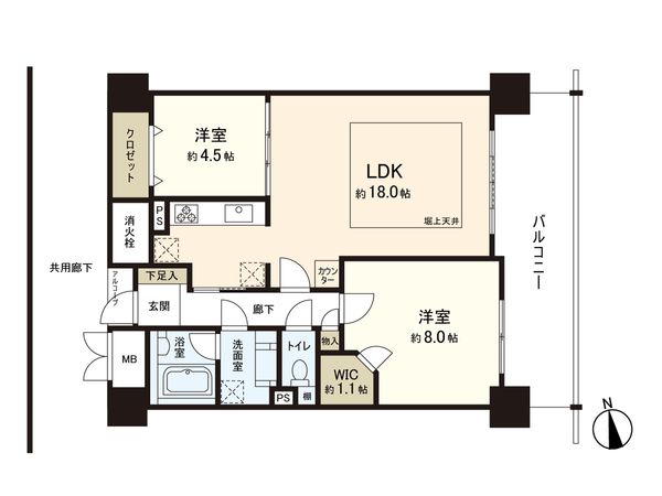 グローリオ本町銀杏坂 間取図(平面図) グローリオ本町銀杏坂 間取図(平面図)