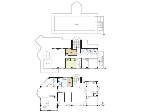 水の森3丁目 診療所 間取図(平面図)