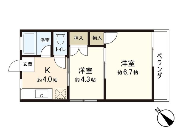 メトロ八木山本町 間取図(平面図) メトロ八木山本町 間取図(平面図)
