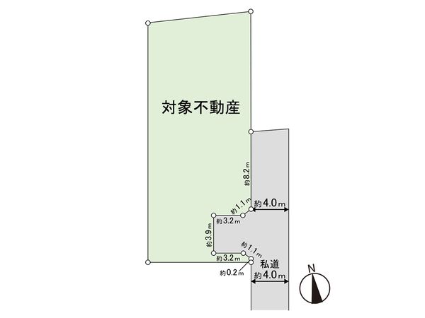 元茶畑 土地 区画図 区画図