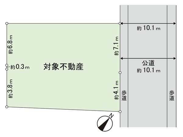 ひより台 土地B区画 区画図