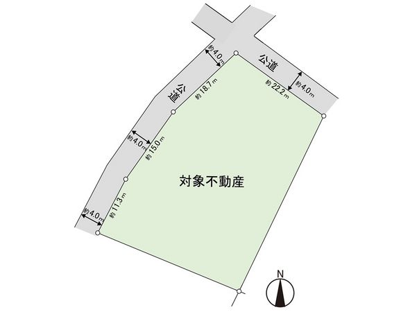 今泉字古川 土地 区画図