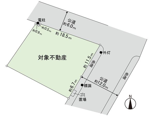 鶴ケ谷3丁目 土地 区画図 区画図