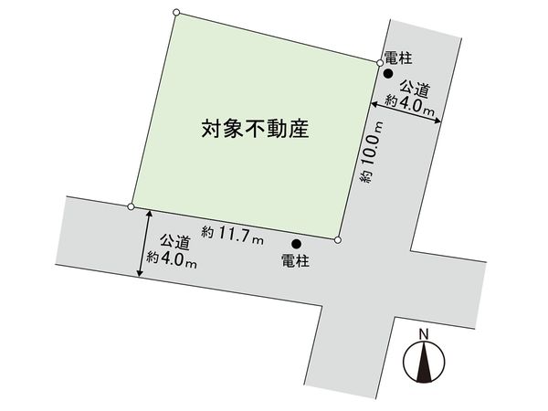 荒巻神明町 土地 区画図 荒巻神明町 土地 区画図
