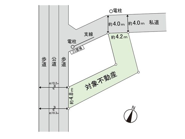 原町六丁目 土地 区画図 区画図