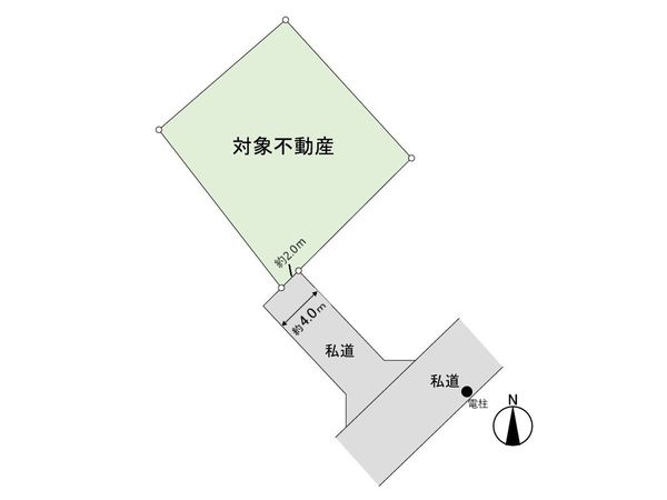 西の平2丁目 土地 区画図