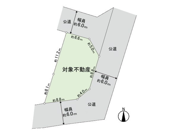 山田本町 4―8号地 地形図