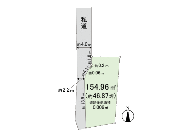 土地　塩竈市赤坂 地形図