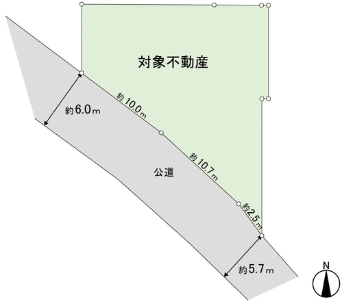 土地　鶴ケ谷２丁目 地形図