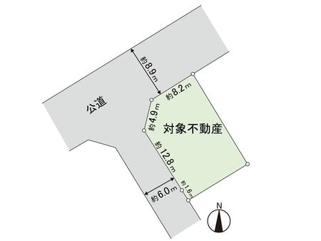 土地　田子二丁目 地形図