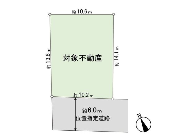 岩切字三所北 3区画 土地 区画図 岩切字三所北 3区画 土地 区画図