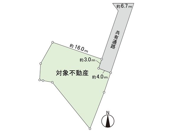 根白石 B区画 土地 区画図 根白石 B区画 土地 区画図