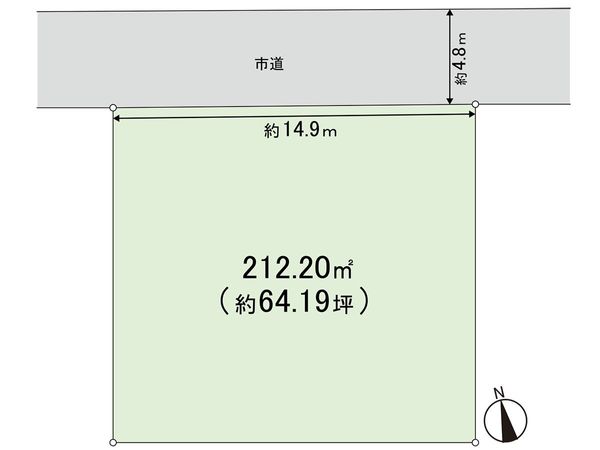 土地 石巻市向陽町1丁目 区画図 土地 石巻市向陽町1丁目 区画図