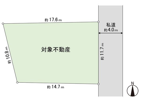 多賀城市笠神2丁目 土地 区画図