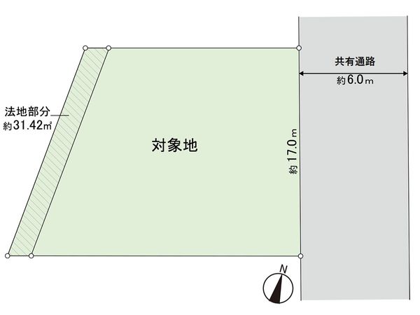 土地 泉区朴沢二階 区画図 土地 泉区朴沢二階 区画図