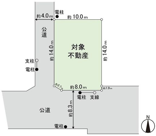 多賀城市高橋三丁目 土地 区画図