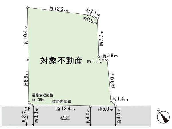 土地 笠神5丁目 区画図 土地 笠神5丁目 区画図