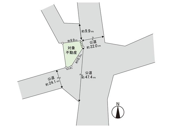 塩竈市宮町 土地 区画図 塩竈市宮町 土地 区画図
