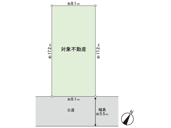 青葉区中山3丁目 土地 B区画 区画図