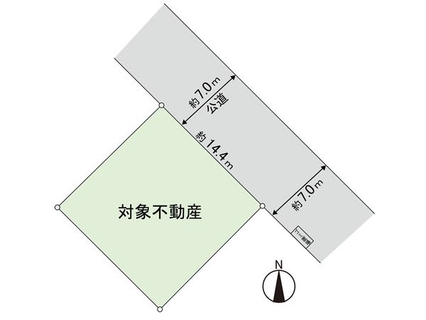 新田1丁目 土地 区画図