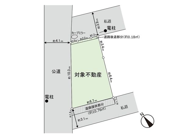 二軒茶屋 土地 区画図 区画図