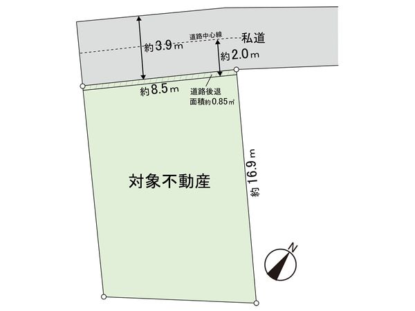 東仙台3丁目 土地 区画図 東仙台3丁目 土地 区画図