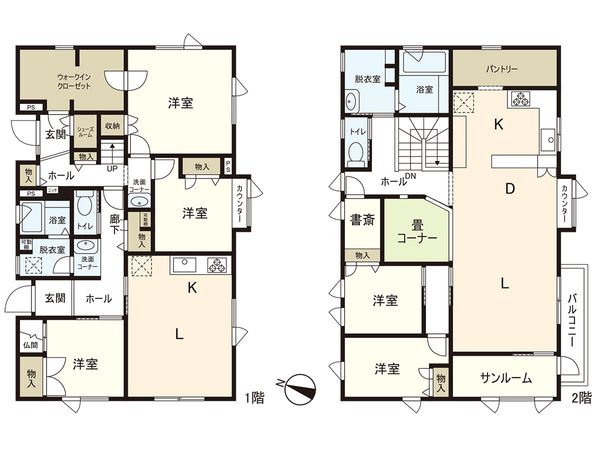 七ヶ浜町境山1丁目 戸建 間取図(平面図) 間取図(平面図)