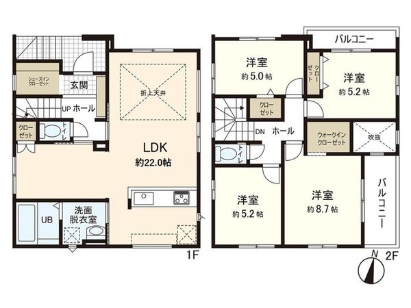 上飯田3丁目 新築戸建 間取図(平面図)