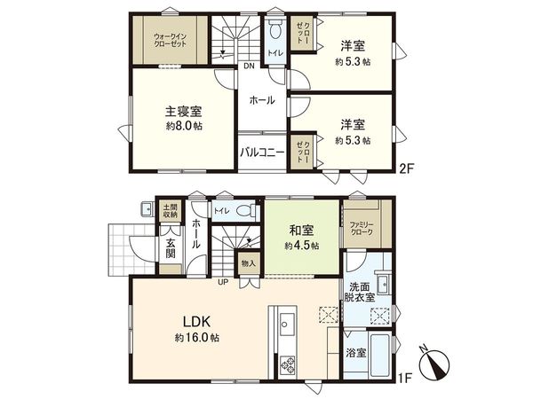 南光台南1丁目 新築戸建 間取図(平面図) 南光台南1丁目 新築戸建 間取図(平面図)