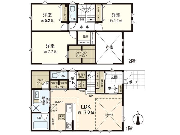 長町南四丁目 戸建 間取図(平面図) 長町南四丁目 戸建 間取図(平面図)