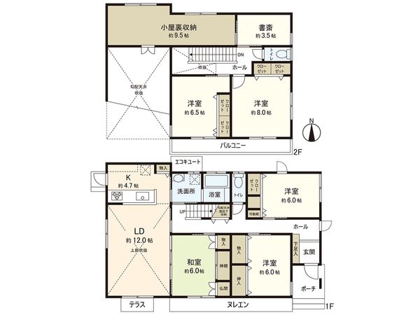 高橋1丁目 戸建 間取図(平面図) 高橋1丁目 戸建 間取図(平面図)