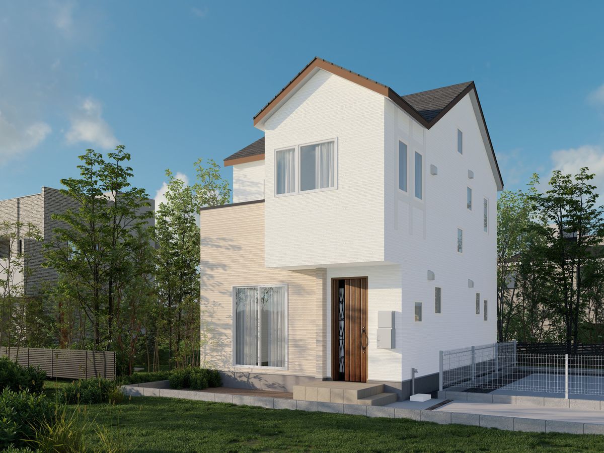 荒井7丁目 新築戸建 A棟 外観パース図 外観パース図