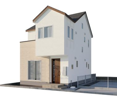 荒井7丁目 新築戸建 A棟 外観パース図