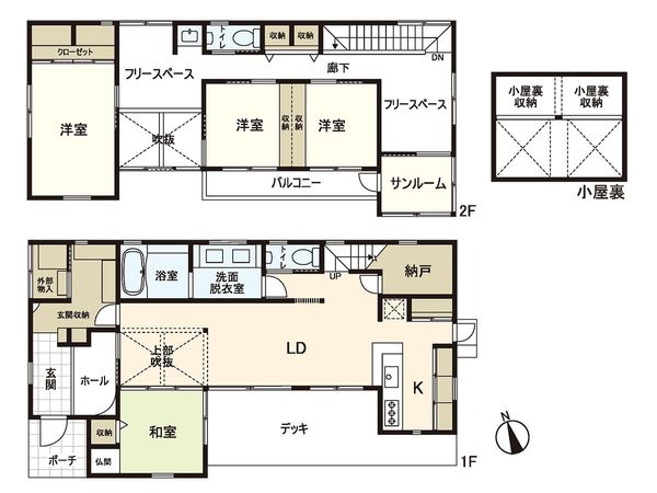 木ノ下五丁目 戸建 間取図(平面図)
