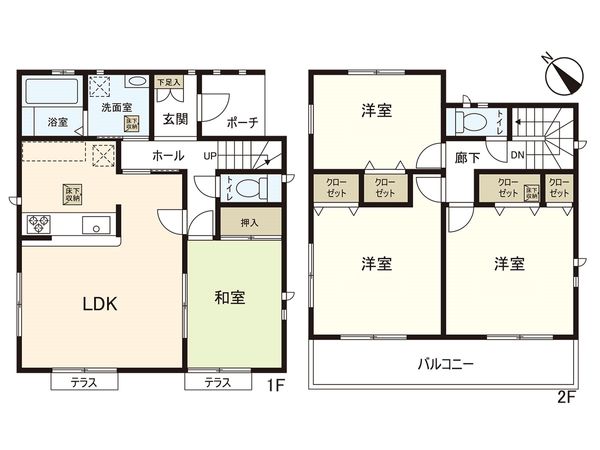 今泉2丁目 戸建 間取図(平面図) 間取図(平面図)